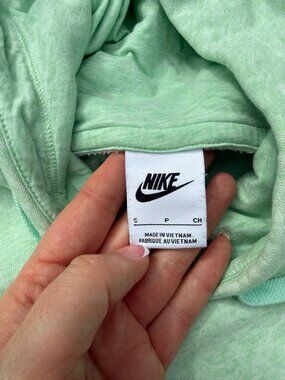 Nike Mint Green Hoodie size Small Cozy Athleisure Clean Girl Y2K  3296
